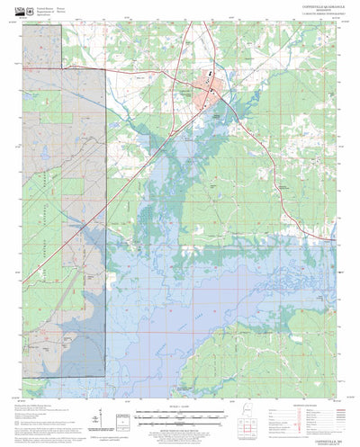 US Forest Service - Topo Coffeeville, MS FSTopo Legacy digital map
