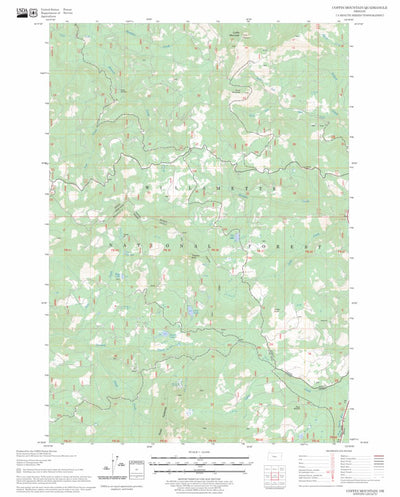 US Forest Service - Topo Coffin Mountain, OR FSTopo Legacy digital map