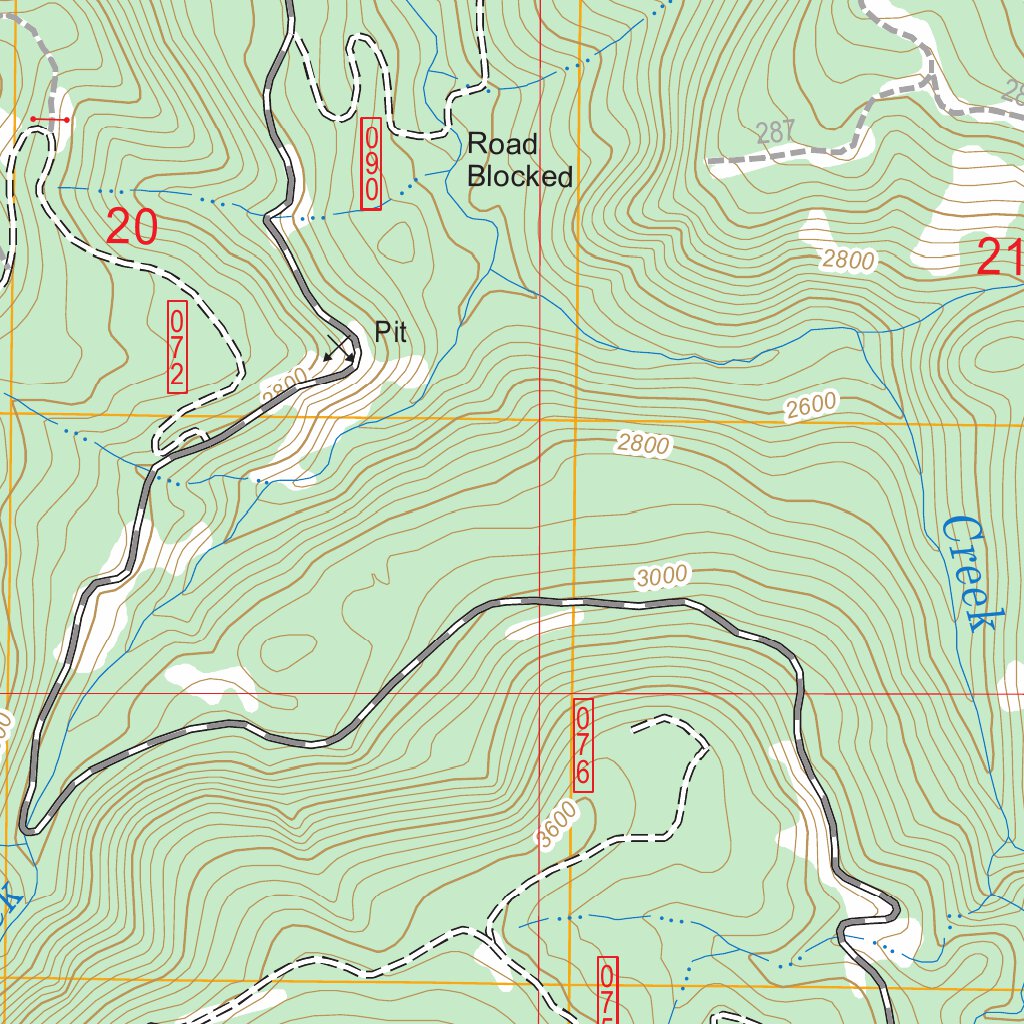 Coffin Mountain, OR FSTopo Legacy Map by US Forest Service - Topo ...