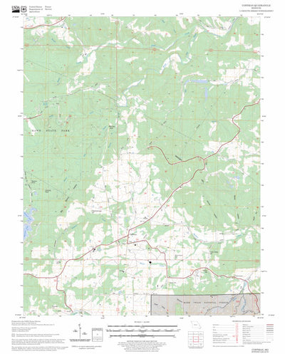 US Forest Service - Topo Coffman, MO FSTopo Legacy digital map