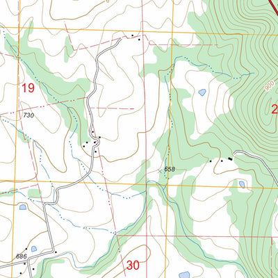 US Forest Service - Topo Coffman, MO FSTopo Legacy digital map