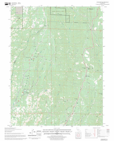 US Forest Service - Topo Cohasset, CA FSTopo Legacy digital map