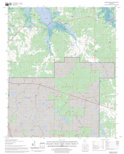 US Forest Service - Topo Coker Lake, MS FSTopo Legacy digital map