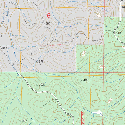 US Forest Service - Topo Coker Lake, MS FSTopo Legacy digital map