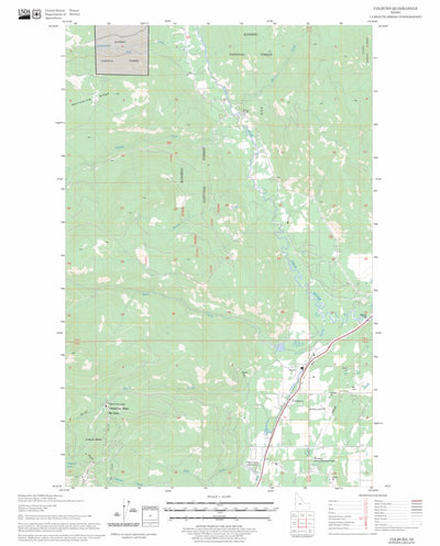US Forest Service - Topo Colburn, ID FSTopo Legacy digital map