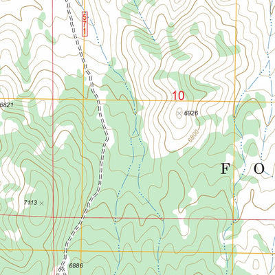 US Forest Service - Topo Cold Creek, NV FSTopo Legacy digital map