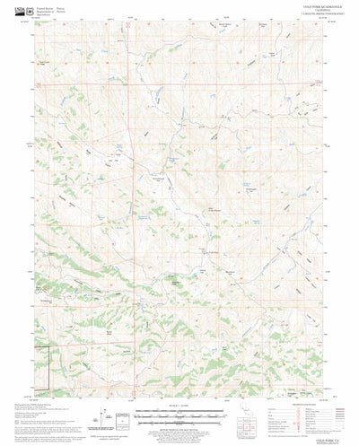 US Forest Service - Topo Cold Fork, CA FSTopo Legacy digital map