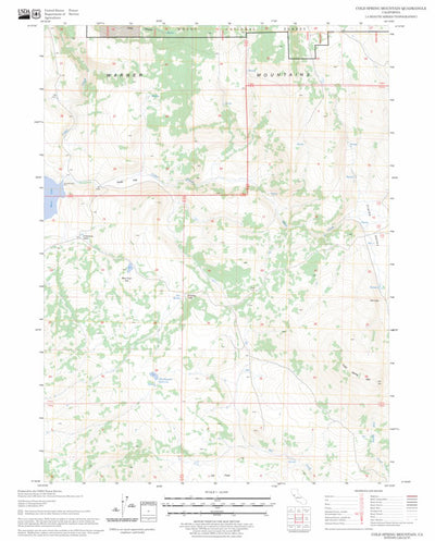 US Forest Service - Topo Cold Spring Mountain, CA FSTopo Legacy digital map