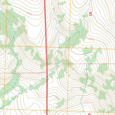 US Forest Service - Topo Cold Spring Mountain, CA FSTopo Legacy digital map