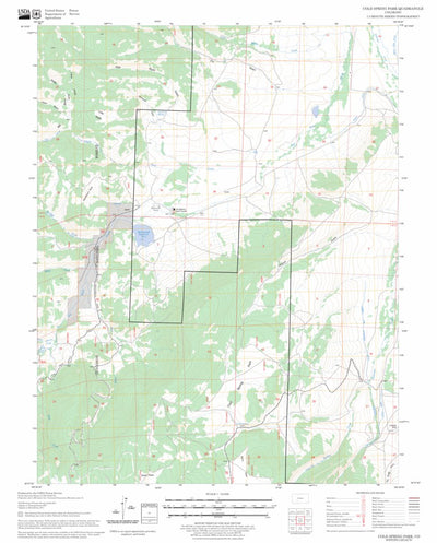 US Forest Service - Topo Cold Spring Park, CO FSTopo Legacy digital map