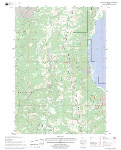 US Forest Service - Topo Cold Spring Ridge, ID FSTopo Legacy digital map