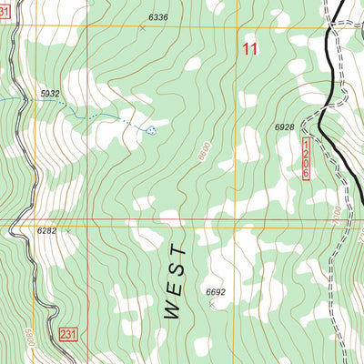 US Forest Service - Topo Cold Spring Ridge, ID FSTopo Legacy digital map