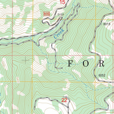 US Forest Service - Topo Cold Spring Ridge, ID FSTopo Legacy digital map