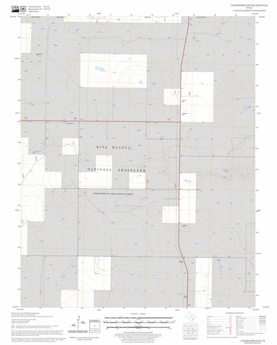US Forest Service - Topo Coldwater East, TX FSTopo Legacy digital map