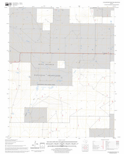 US Forest Service - Topo Coldwater West, TX FSTopo Legacy digital map