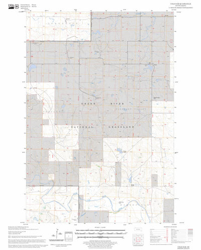 US Forest Service - Topo Cole Dam, SD FSTopo Legacy digital map