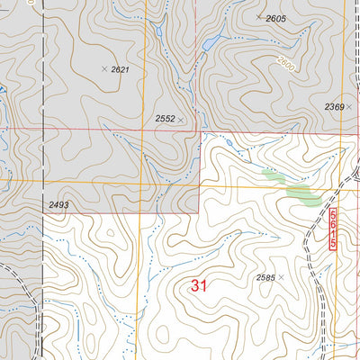 US Forest Service - Topo Cole Dam, SD FSTopo Legacy digital map