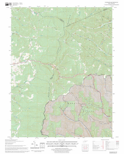 US Forest Service - Topo Colebank, WV FSTopo Legacy digital map