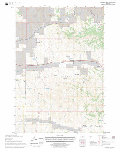 US Forest Service - Topo Coleman Draw, MT FSTopo Legacy digital map