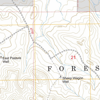 US Forest Service - Topo Coleman Draw, MT FSTopo Legacy digital map