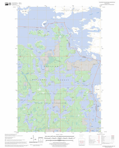 US Forest Service - Topo Coleman Island, MN FSTopo Legacy digital map