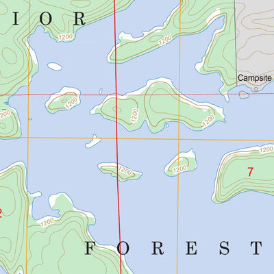 US Forest Service - Topo Coleman Island, MN FSTopo Legacy digital map