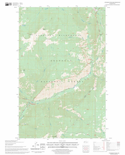 US Forest Service - Topo Coleman Peak, WA FSTopo Legacy digital map