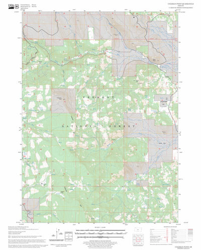 US Forest Service - Topo Coleman Point, OR FSTopo Legacy digital map