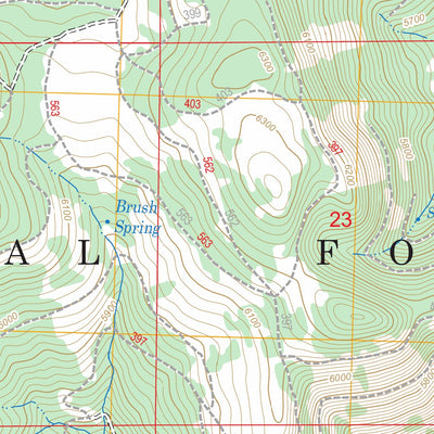 US Forest Service - Topo Coleman Point, OR FSTopo Legacy digital map