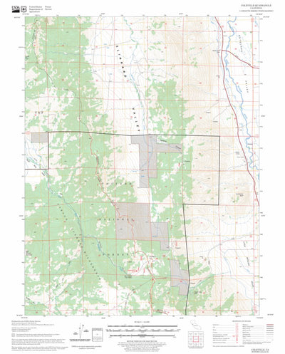 US Forest Service - Topo Coleville, CA FSTopo Legacy digital map