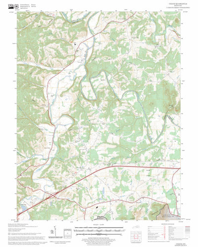 US Forest Service - Topo Colfax, KY FSTopo Legacy digital map
