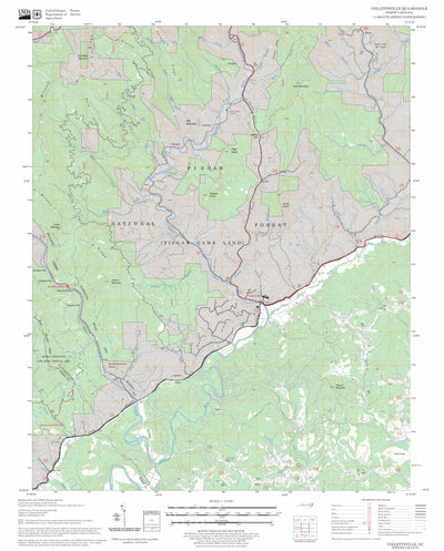 US Forest Service - Topo Collettsville, NC FSTopo Legacy digital map