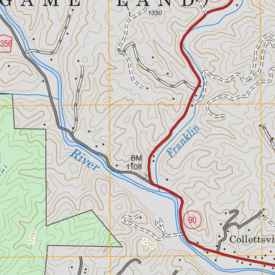 US Forest Service - Topo Collettsville, NC FSTopo Legacy digital map