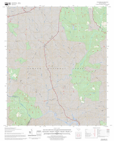 US Forest Service - Topo Colliers, SC FSTopo Legacy digital map