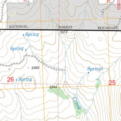 US Forest Service - Topo Collins Butte, OR FSTopo Legacy digital map