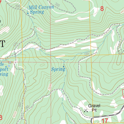 US Forest Service - Topo Collins Butte, OR FSTopo Legacy digital map