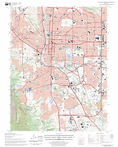 US Forest Service - Topo Colorado Springs, CO FSTopo Legacy digital map