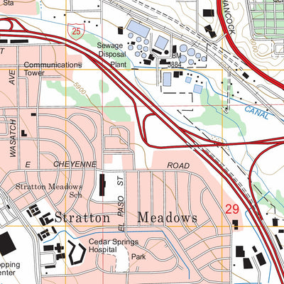 US Forest Service - Topo Colorado Springs, CO FSTopo Legacy digital map
