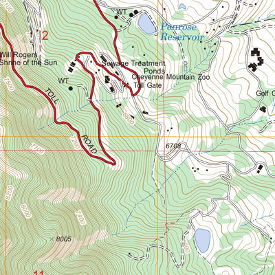 US Forest Service - Topo Colorado Springs, CO FSTopo Legacy digital map