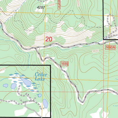 US Forest Service - Topo Columbia Falls North, MT FSTopo Legacy digital map