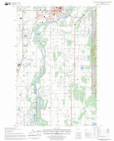 US Forest Service - Topo Columbia Falls South, MT FSTopo Legacy digital map