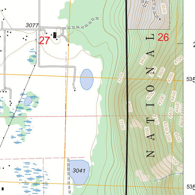 US Forest Service - Topo Columbia Falls South, MT FSTopo Legacy digital map