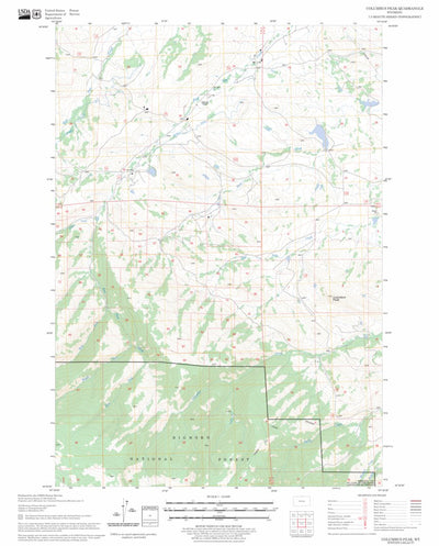 US Forest Service - Topo Columbus Peak, WY FSTopo Legacy digital map