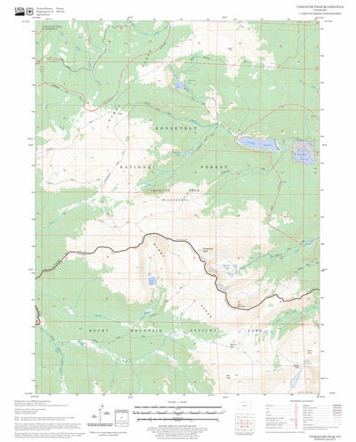 US Forest Service - Topo Comanche Peak, CO FSTopo Legacy digital map
