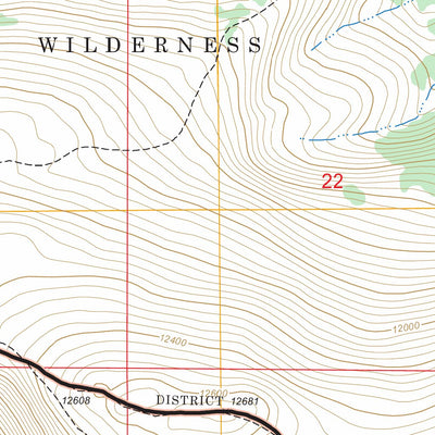 US Forest Service - Topo Comanche Peak, CO FSTopo Legacy digital map