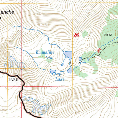 US Forest Service - Topo Comanche Peak, CO FSTopo Legacy digital map