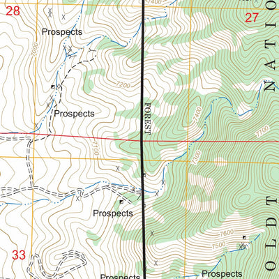 US Forest Service - Topo Comins Lake, NV FSTopo Legacy digital map