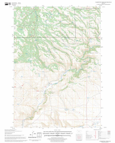 US Forest Service - Topo Committee Creek, OR FSTopo Legacy digital map