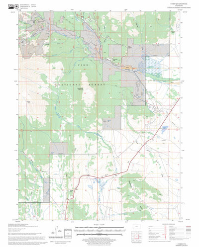 US Forest Service - Topo Como, CO FSTopo Legacy digital map