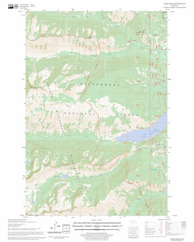 US Forest Service - Topo Como Peaks, MT FSTopo Legacy digital map